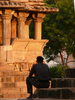 Khajuraho, einsamer Tempel-Wächter