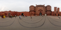 Red Fort, Delhi, zwischen Eingang und Basar