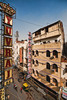 /Aussicht vom Yuvraj "Deluxe" Hotel auf das Sherepunjab Inn 38 Arakashan Road | Ram Nagar, Neu Delhi