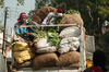 Gemüsetransport in Lalganj