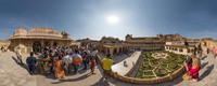 Panorama:<br>Amber Fort und Palast 2012