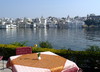 Udaipur, Lake Pichola, Hotel Ambrai Rajasthan 2012