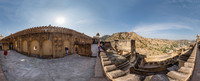 Aussicht auf das Jaigarh Fort vom Amber Fort