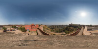 Auf dem Turm neben dem Restaurant im Jaigarh Fort