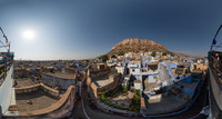 Aussicht über Jodhpur zum Meherangarh Fort
