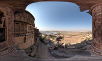 Aussicht aus dem Meherangarh Fort