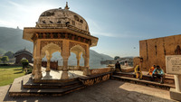 Amer Fort am Maotha Lake