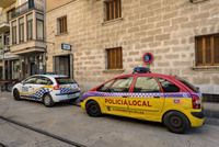 Panorama:<br>Polizeiautos in Soller
