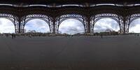 Tour Eiffel Rundumsicht unter dem Eiffelturm in P...