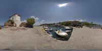 Skala Sikamineas an der Nordküste von Lesbos mit ...