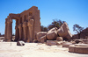 Das Ramesseum, die Totentempelanlage von Ramses II...