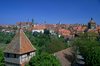 Rothenburg Blick von der Jugendherberge über die S...