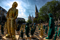 Beethoven-Figuren auf dem Münsterplatz 26.5.2019