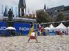 Beach-Volleyball auf dem Münsterplatz, Mai 2005