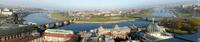 Dresden Elbpanorama Blick von der Frauenkirche