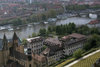 Würzburg Feste Marienburg Blick auf die Jugendherb...