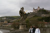 Würzburg Feste Marienburg  von der alten Mainbrück...