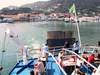 Ischia, Ausfahrt aus dem Hafen Fähre Ischia-Neape...