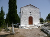 Die Kirche der hl. Eleni auf einem Hügel bei Parga