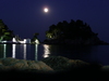 Vollmond über dem Panagia-Kirchlein, Parga