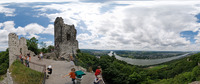 Ruine Drachenfels mit Blick über den Rhein 