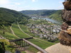 Mosel Blick von Burg Alken auf Alken