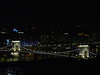 Donau Budapest bei Nacht Kettenbrücke