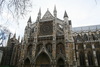 the entrance of Westminster Abbey