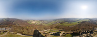 Rundblick vom Wohnturm der Burg Olbrück